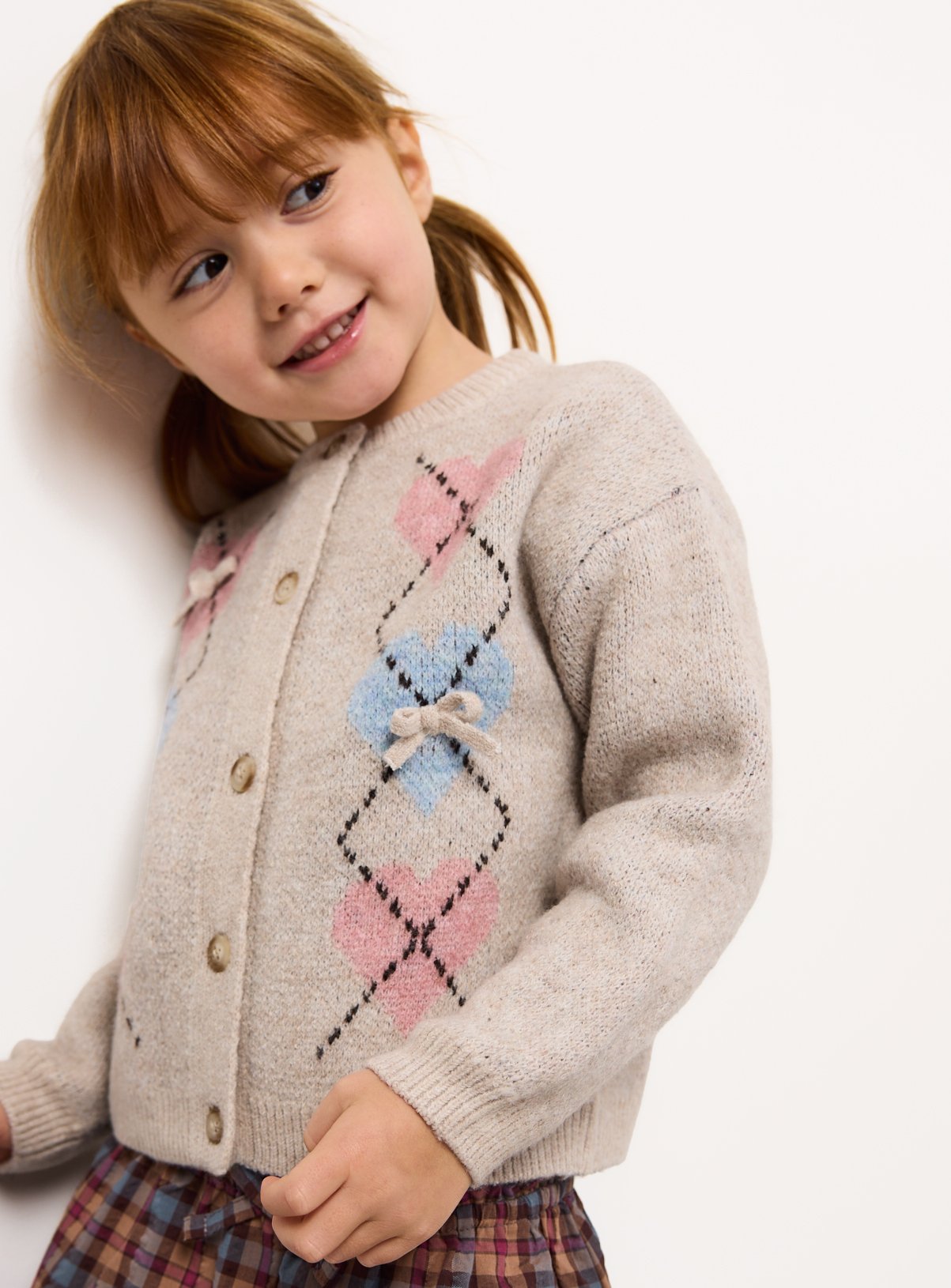 Heart Bow Cardigan Skirt & Tights Set 7-8 years - Image 2 thumbnail