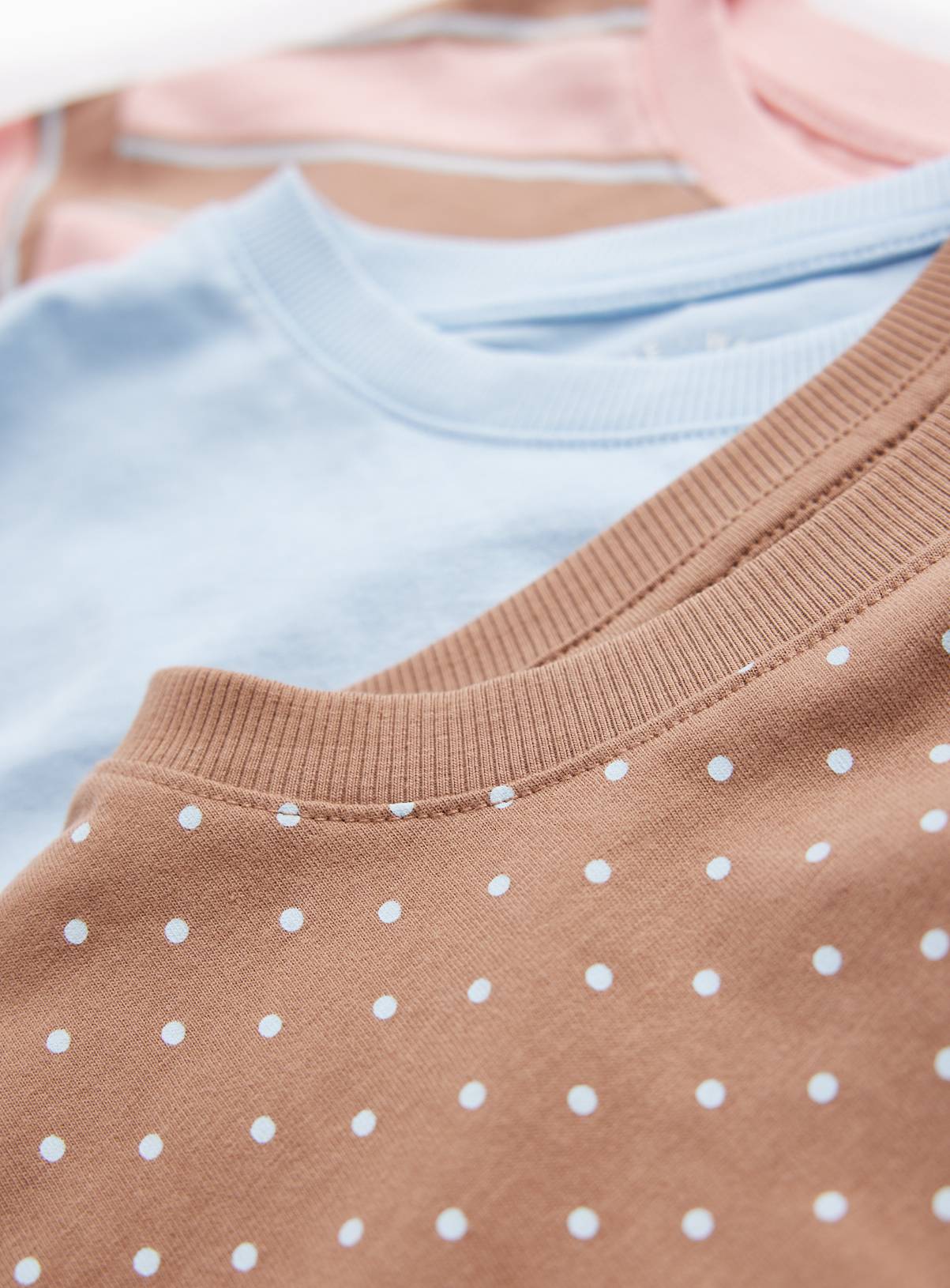 Pastel Print Long Sleeve Relaxed Fit T-Shirts 7-8 years - Image 2