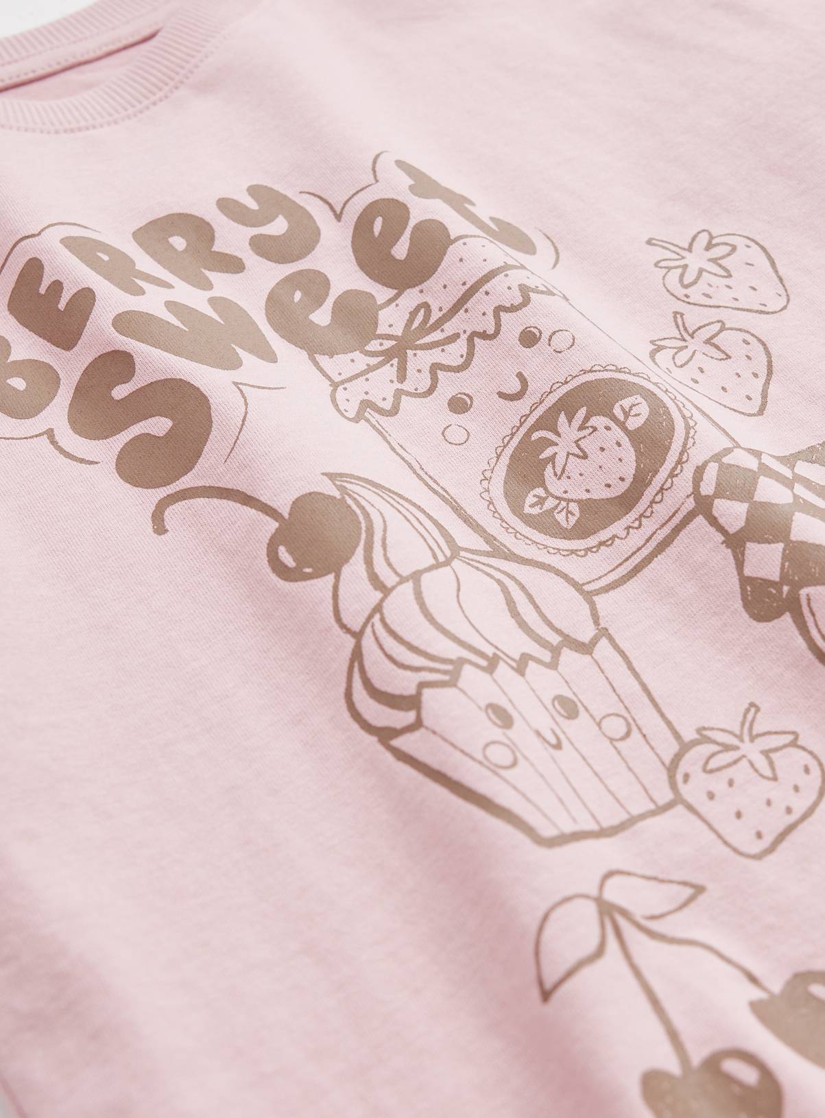 Pink Berry Sweet Graphic Print T-Shirt 7-8 years - Image 2