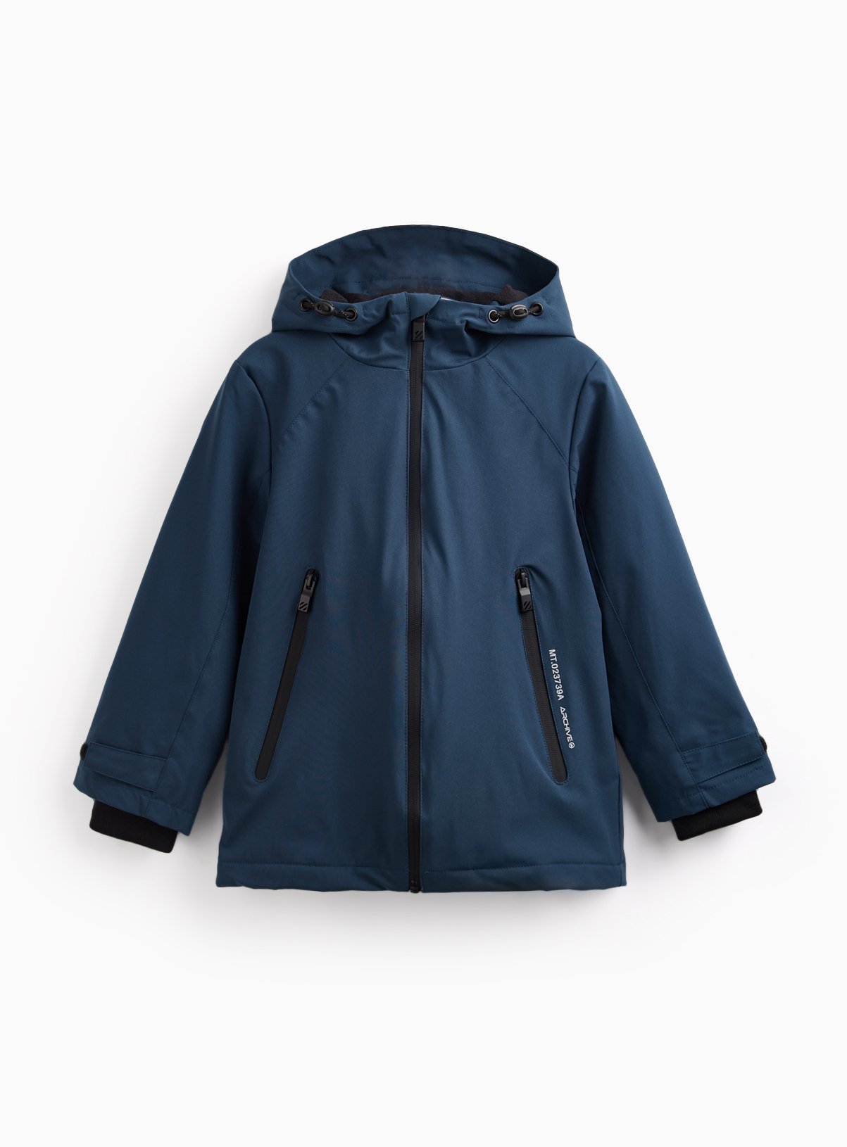 Teal Hooded Fleece Lined Mac 7-8 years - Image 1 thumbnail