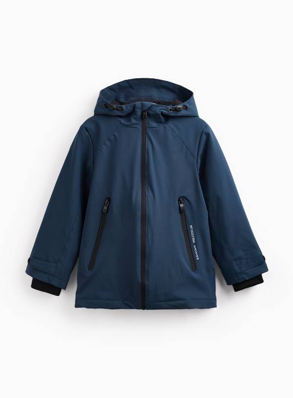 Teal Hooded Fleece Lined Mac 11-12 years