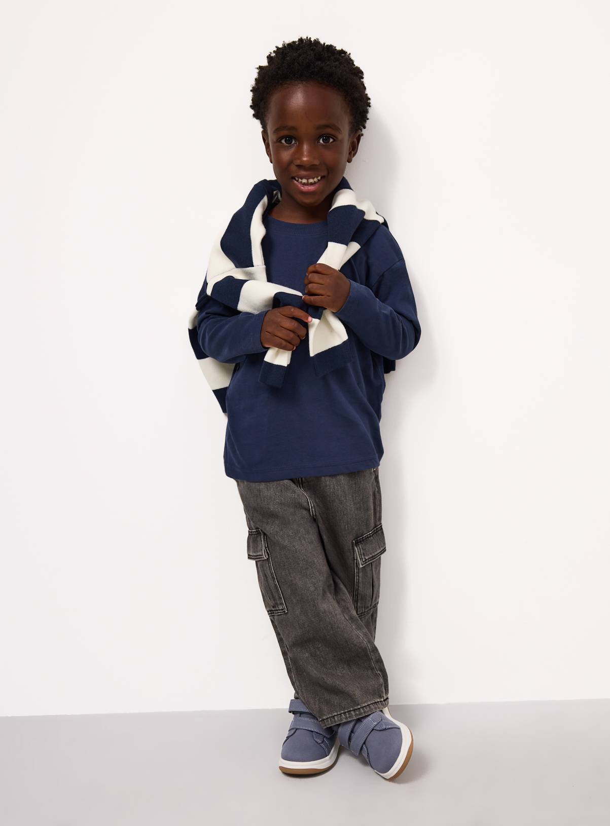 Assorted Colours Long Sleeve T-Shirts 5 Pack 7-8 years - Image 3