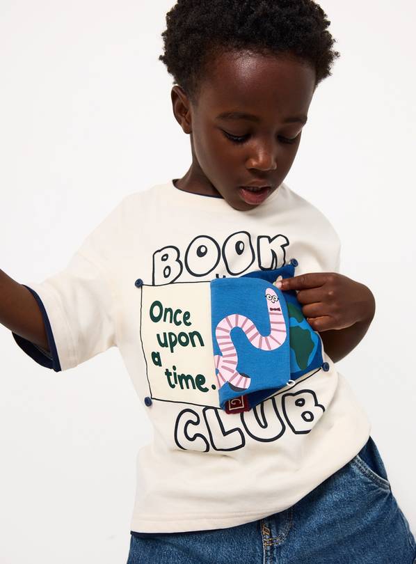 Cream 90s Book Club T-Shirt 5-6 years