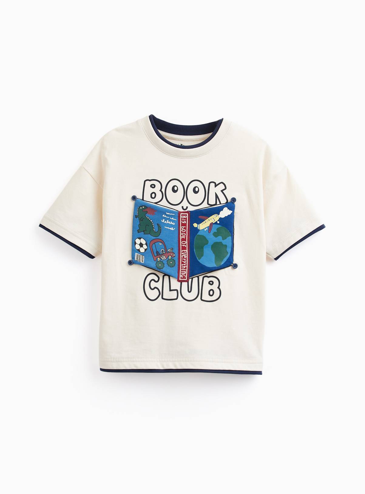 Cream 90s Book Club T-Shirt 7-8 years - Image 2