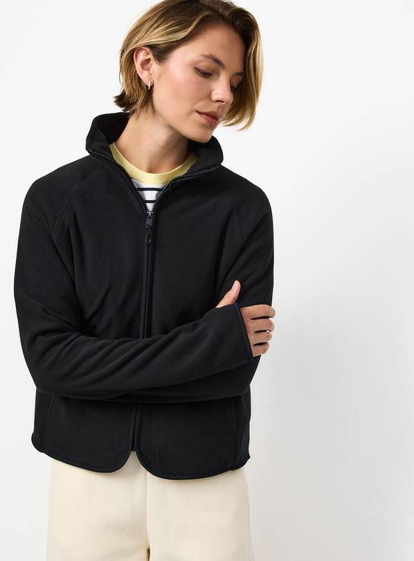 Black Micro Fleece Zip Through XXL