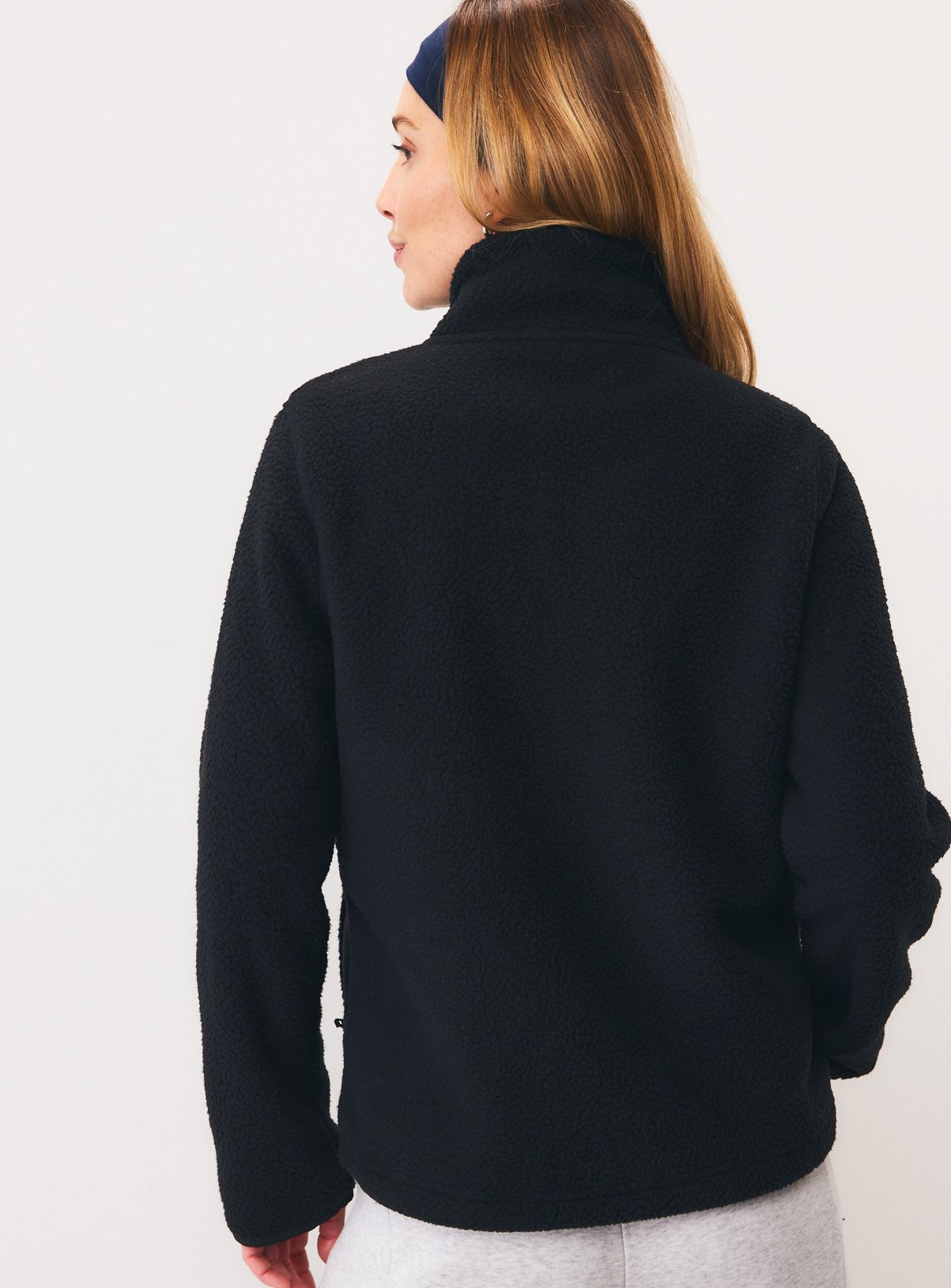 Black Teddy Full Zip Through Fleece XS - Image 4 thumbnail