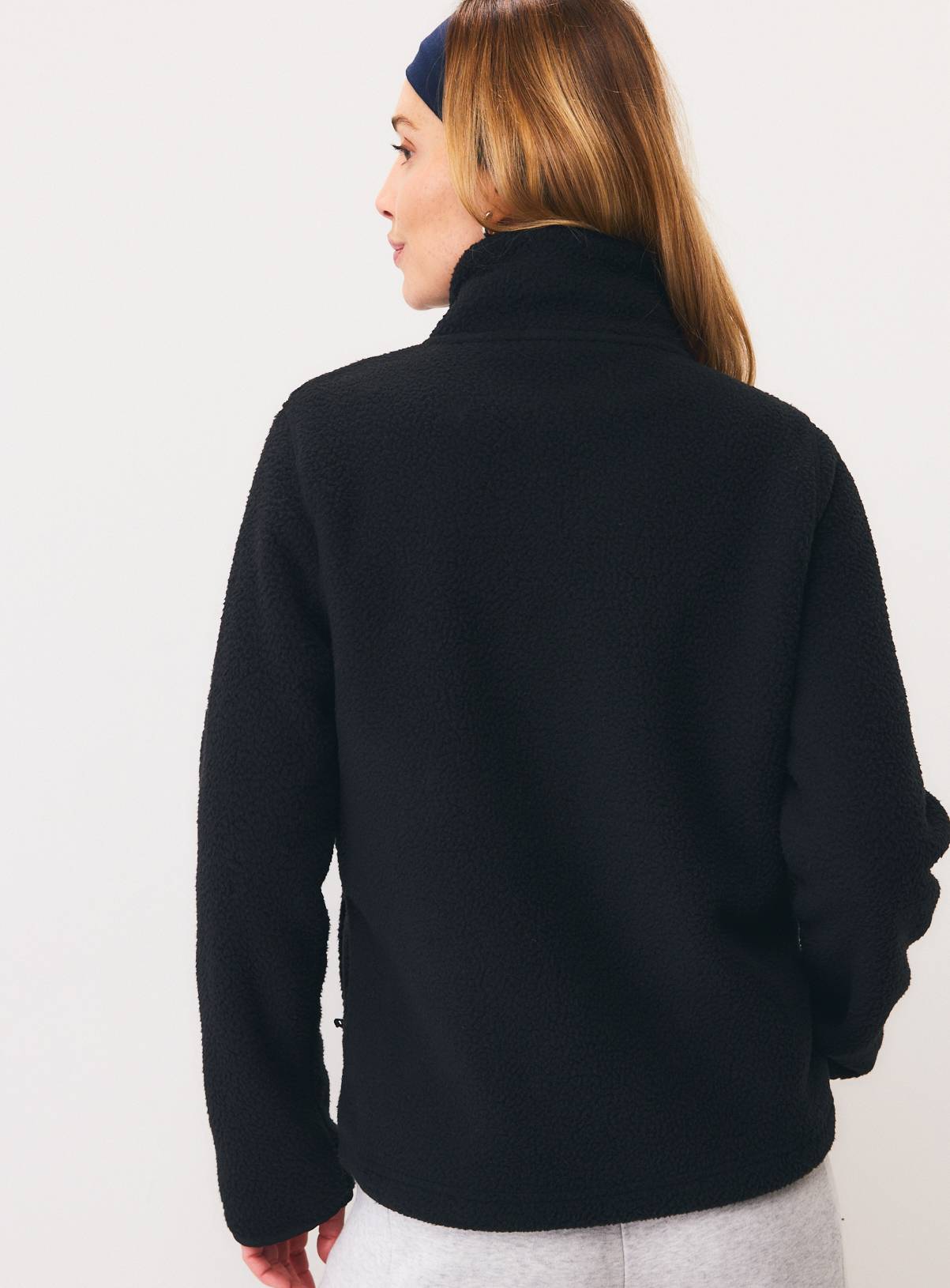 Black Teddy Full Zip Through Fleece XS - Image 4
