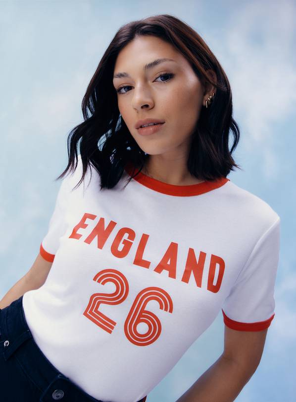 White England World Cup Graphic T-Shirt 6
