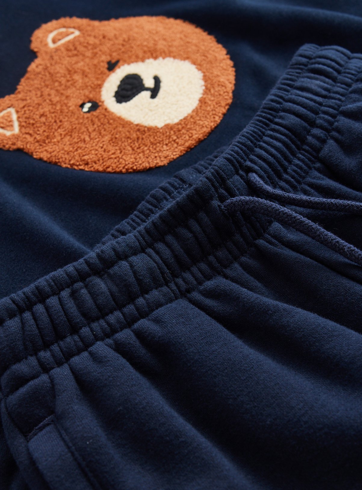 Navy Bear Graphic Sweat Set 7-8 years - Image 3 thumbnail