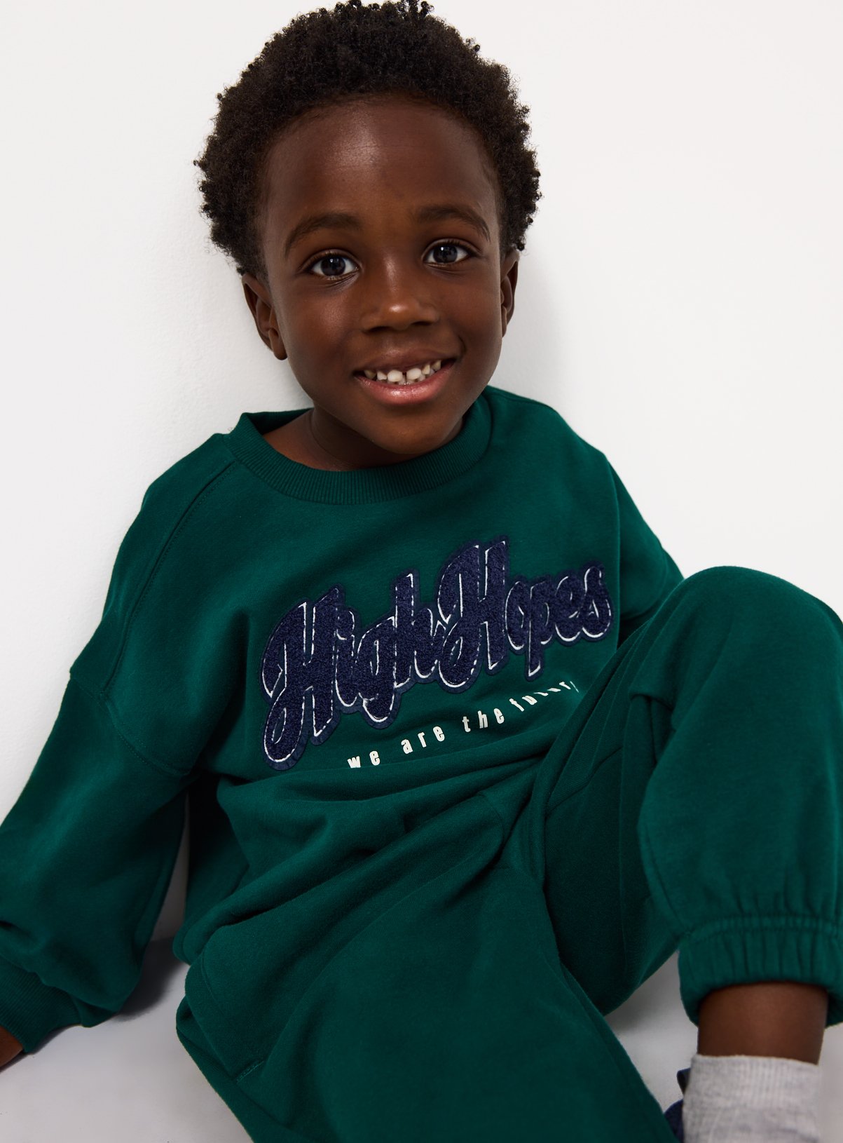 Green 90s Crew Neck Sweat Set 4-5 years - Image 5 thumbnail