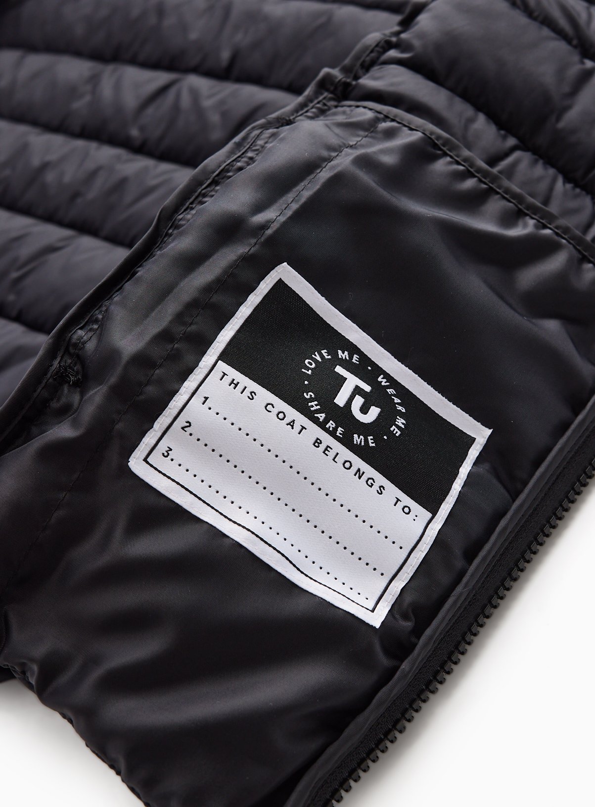 Black Hooded Puffer Gilet 7-8 years - Image 4 thumbnail