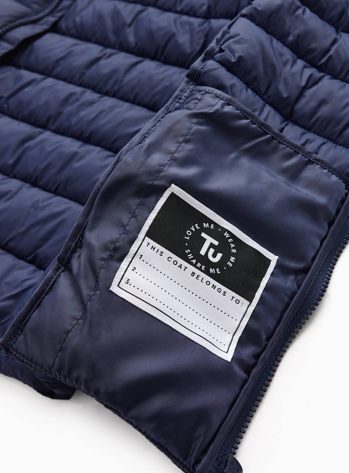 Navy Hooded Puffer Gilet 9-10 years - Image 4