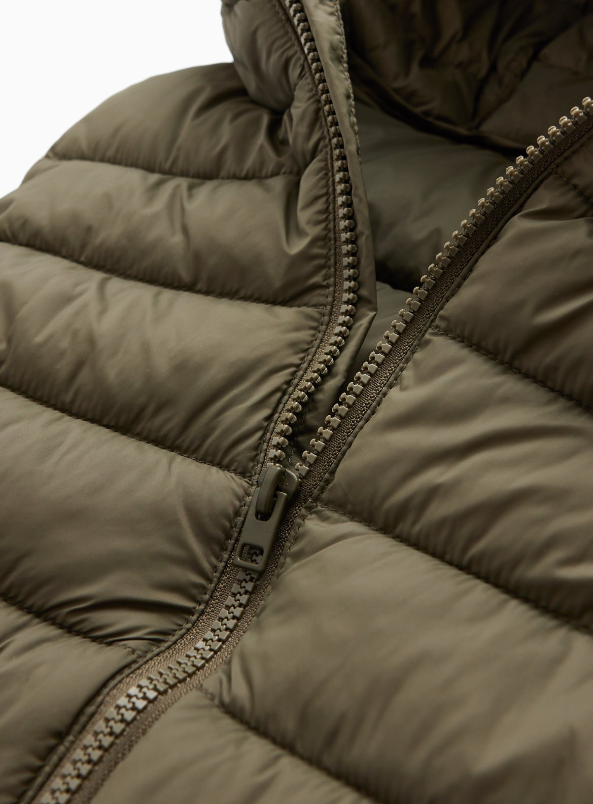 Khaki Hooded Puffer Gilet 11-12 years - Image 2 thumbnail
