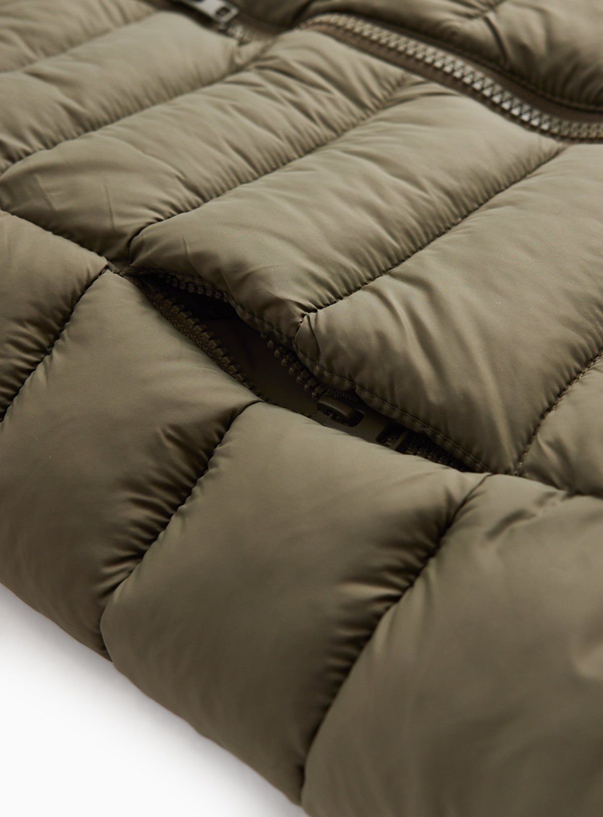 Khaki Hooded Puffer Gilet 11-12 years - Image 3 thumbnail
