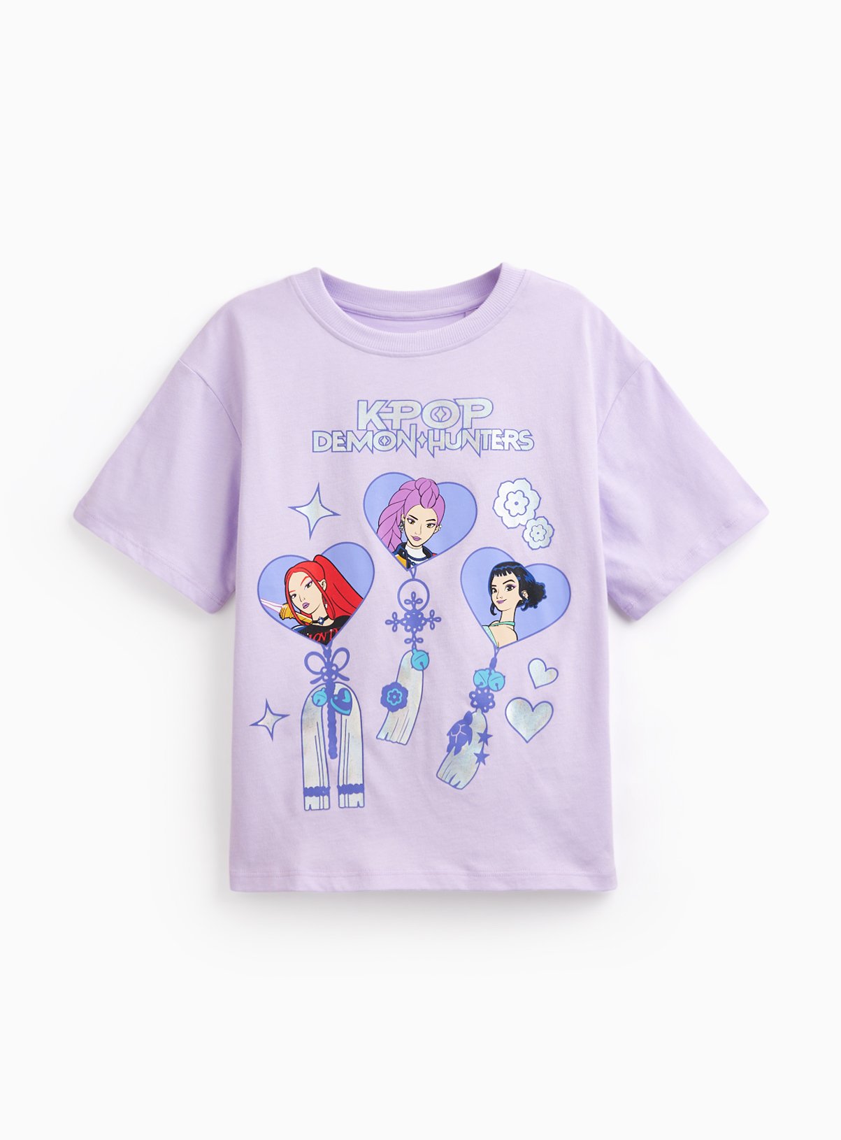Lilac KPop Demon Hunters Graphic T-Shirt 12 years - Image 1 thumbnail