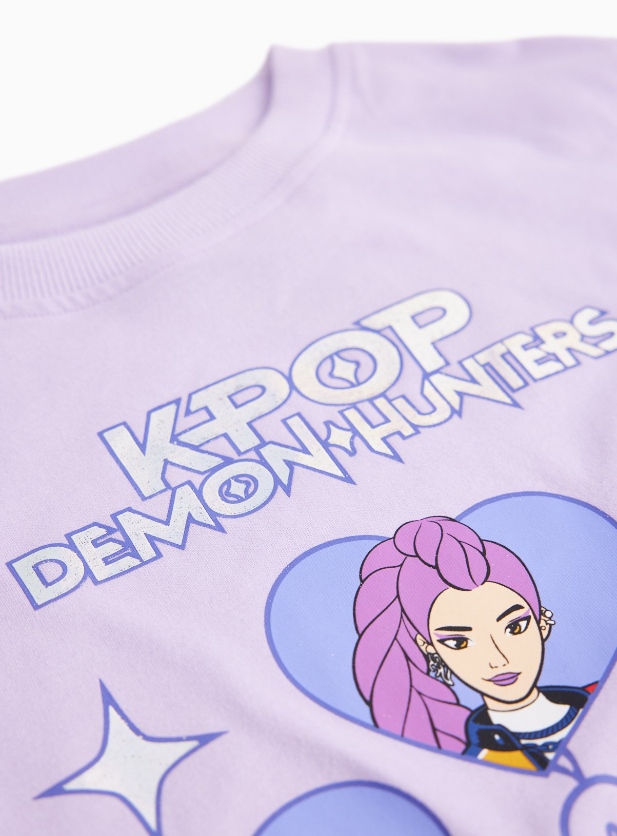 Lilac KPop Demon Hunters Graphic T-Shirt 12 years - Image 2 thumbnail
