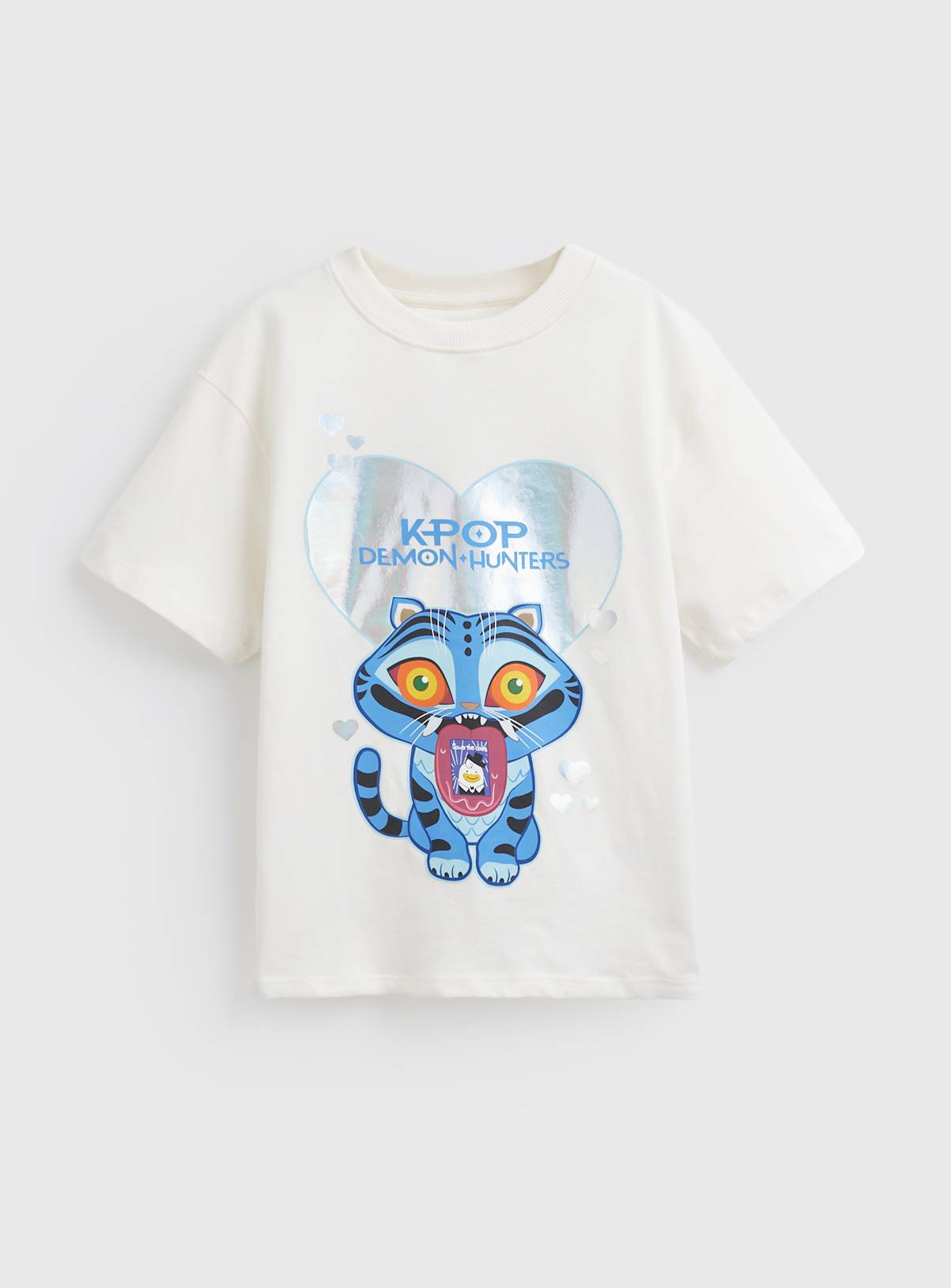Cream KPop Demon Hunters Graphic T-Shirt 14 years - Image 3