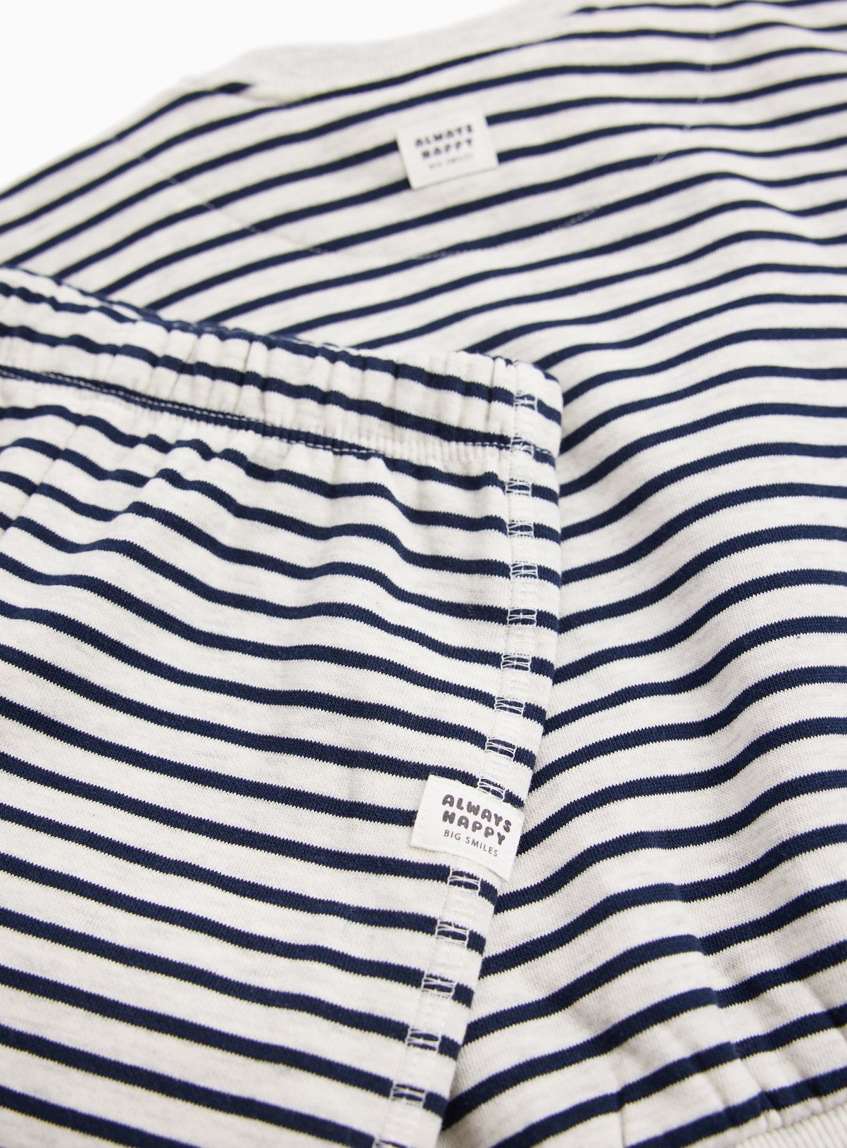Grey Always Happy Stripe Sweatshirt & Jogger Set 18-24 months - Image 2 thumbnail