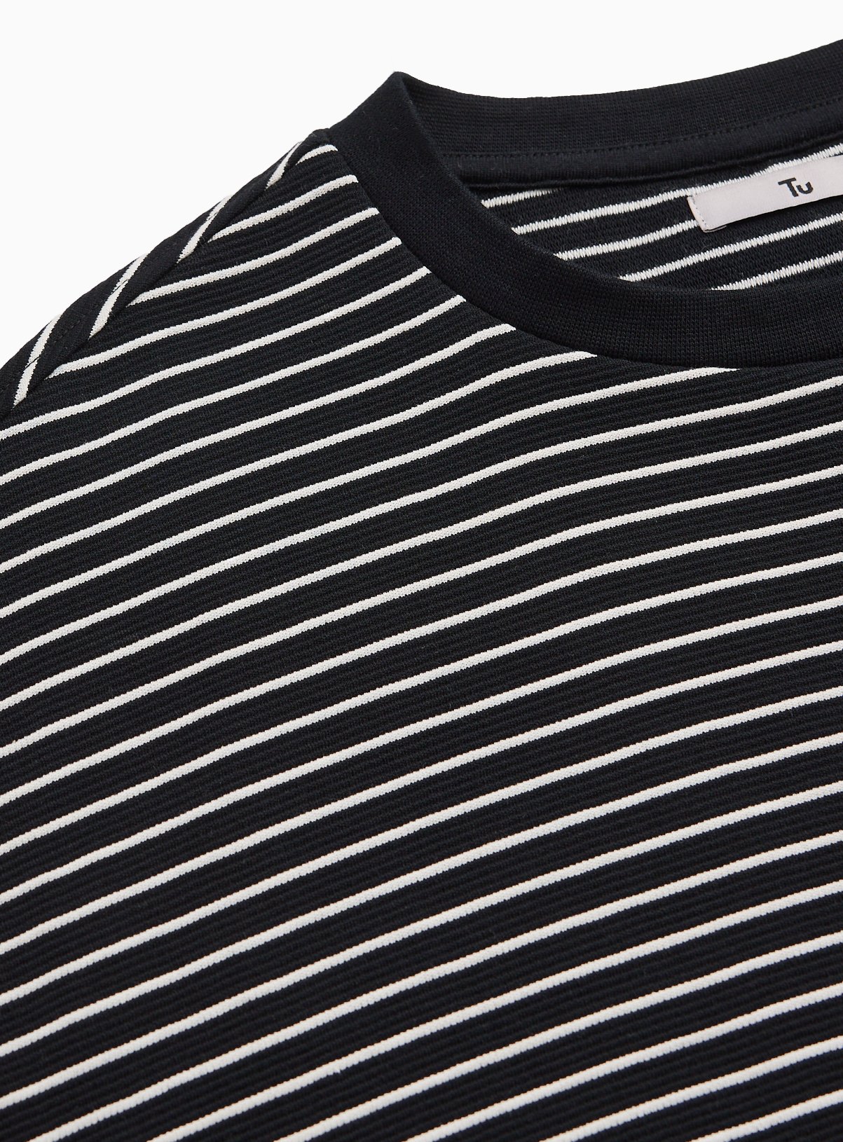 Mono Stripe Print Relaxed Fit T-Shirt XXL - Image 4 thumbnail