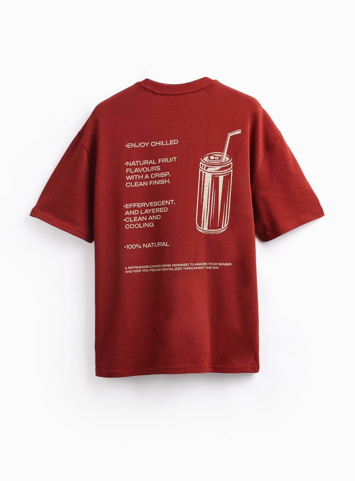 Orange Enjoy Chilled Graphic Relaxed Fit T-Shirt XXL - Image 2