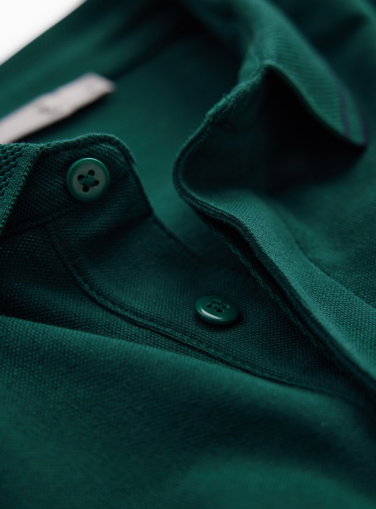 Teal Tipped Collar Polo Shirt XL - Image 4 thumbnail