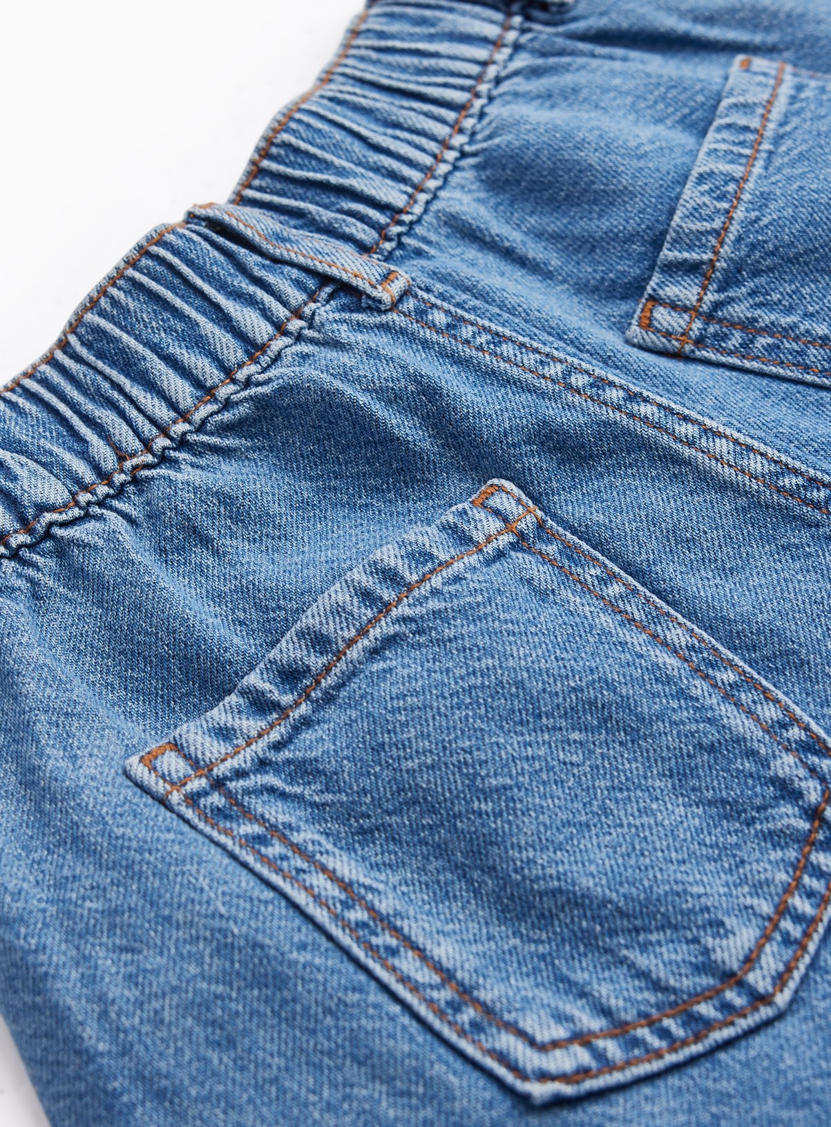 Blue Denim Wide Leg Culotte-Style Jeans 11 years - Image 3 thumbnail