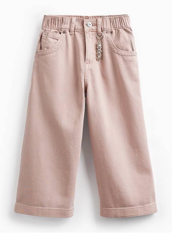Pink Wide Leg Culotte Jeans 7 years