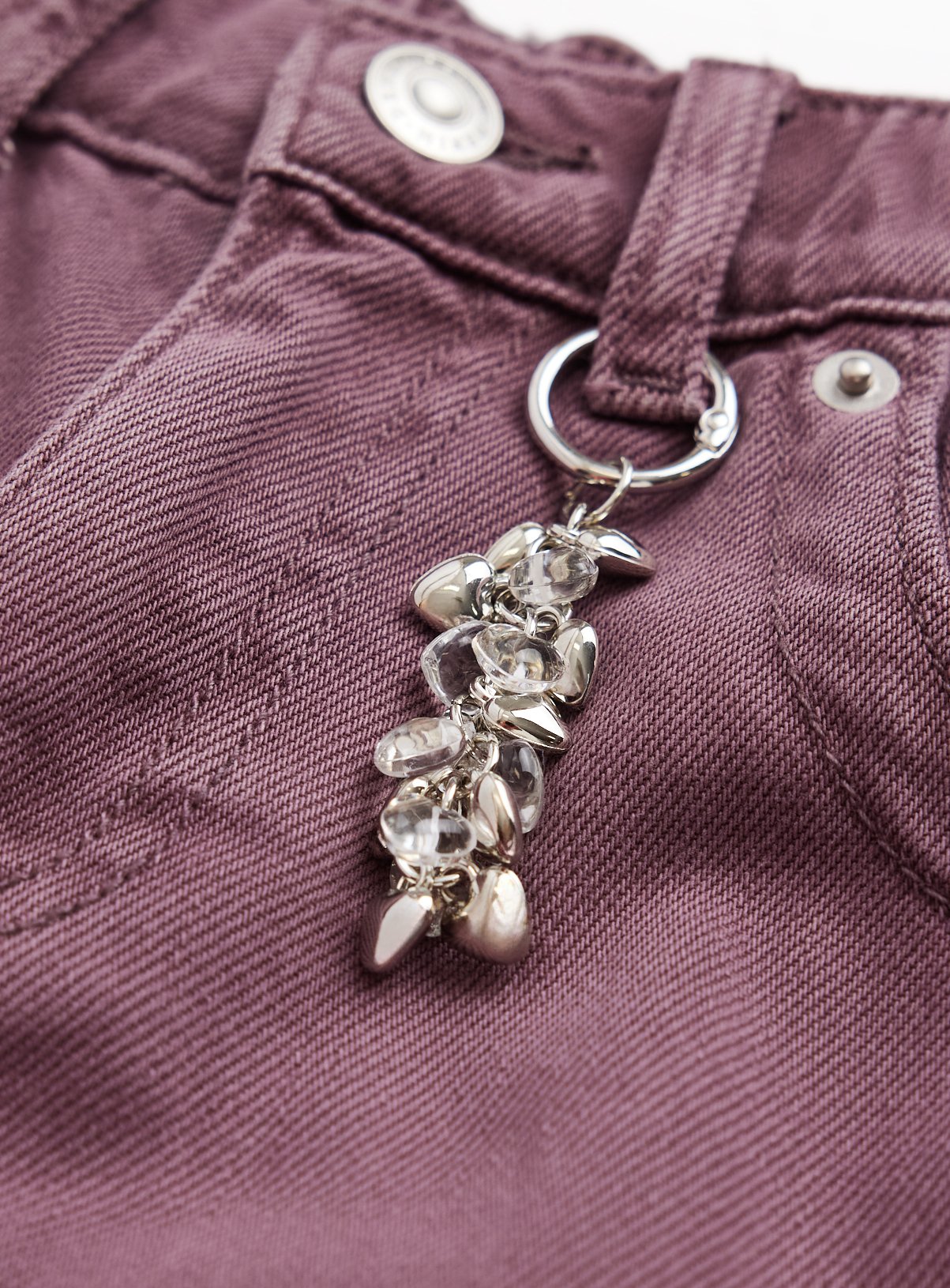 Purple Wide Leg Culotte Jeans 14 years - Image 4 thumbnail