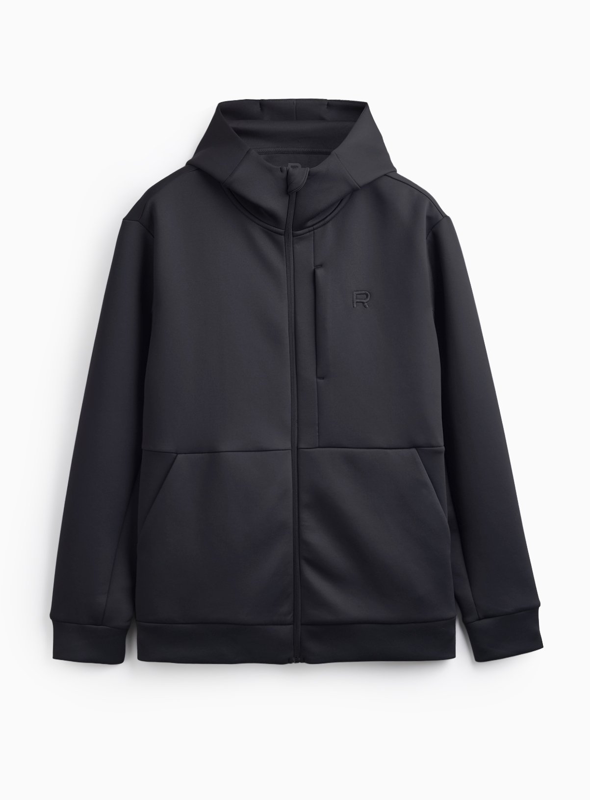REAKTIV Black Athleisure Zip Through Scuba Sweatshirt XXL - Image 3 thumbnail