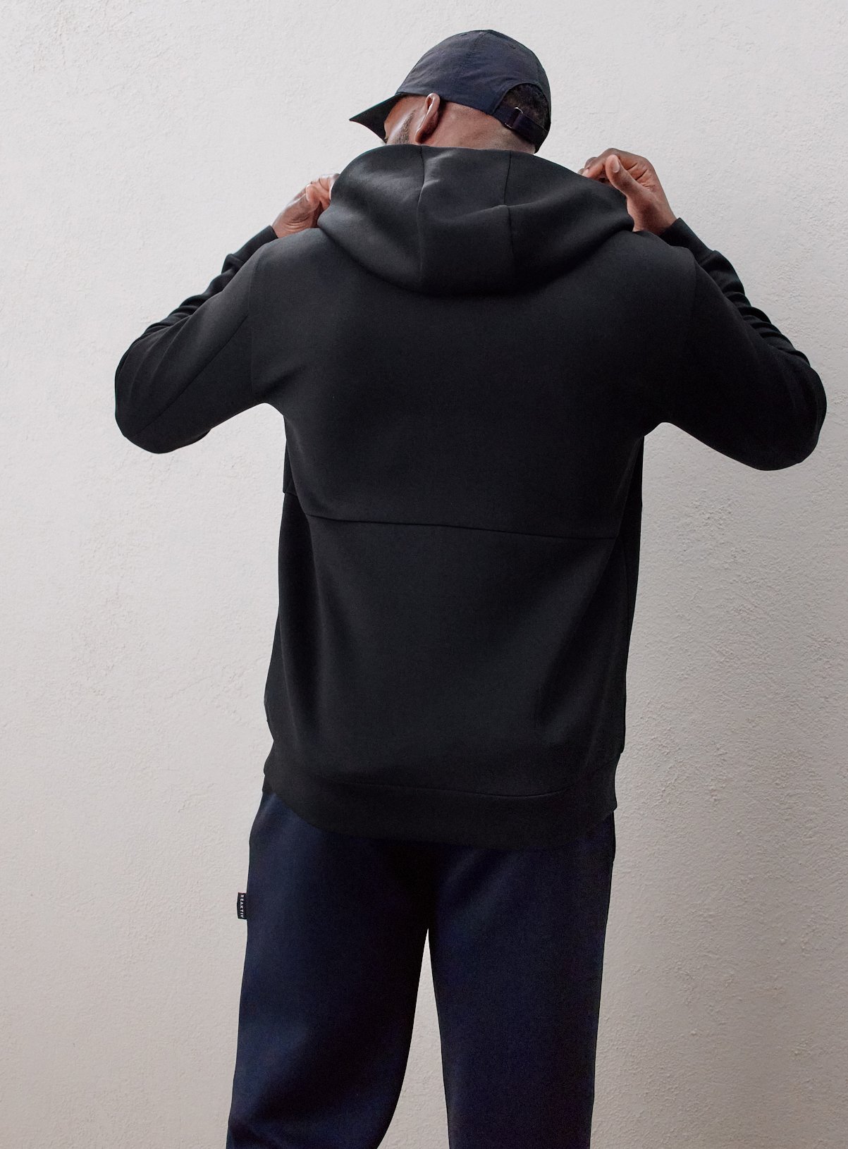 REAKTIV Black Athleisure Zip Through Scuba Sweatshirt XXL - Image 6 thumbnail