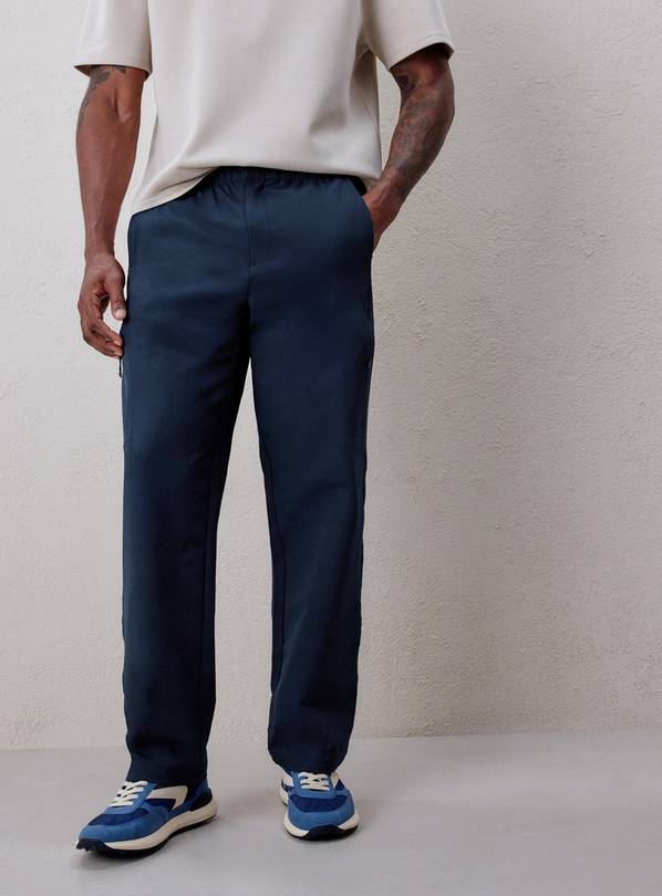 REAKTIV Navy Athleisure Tech Trousers L