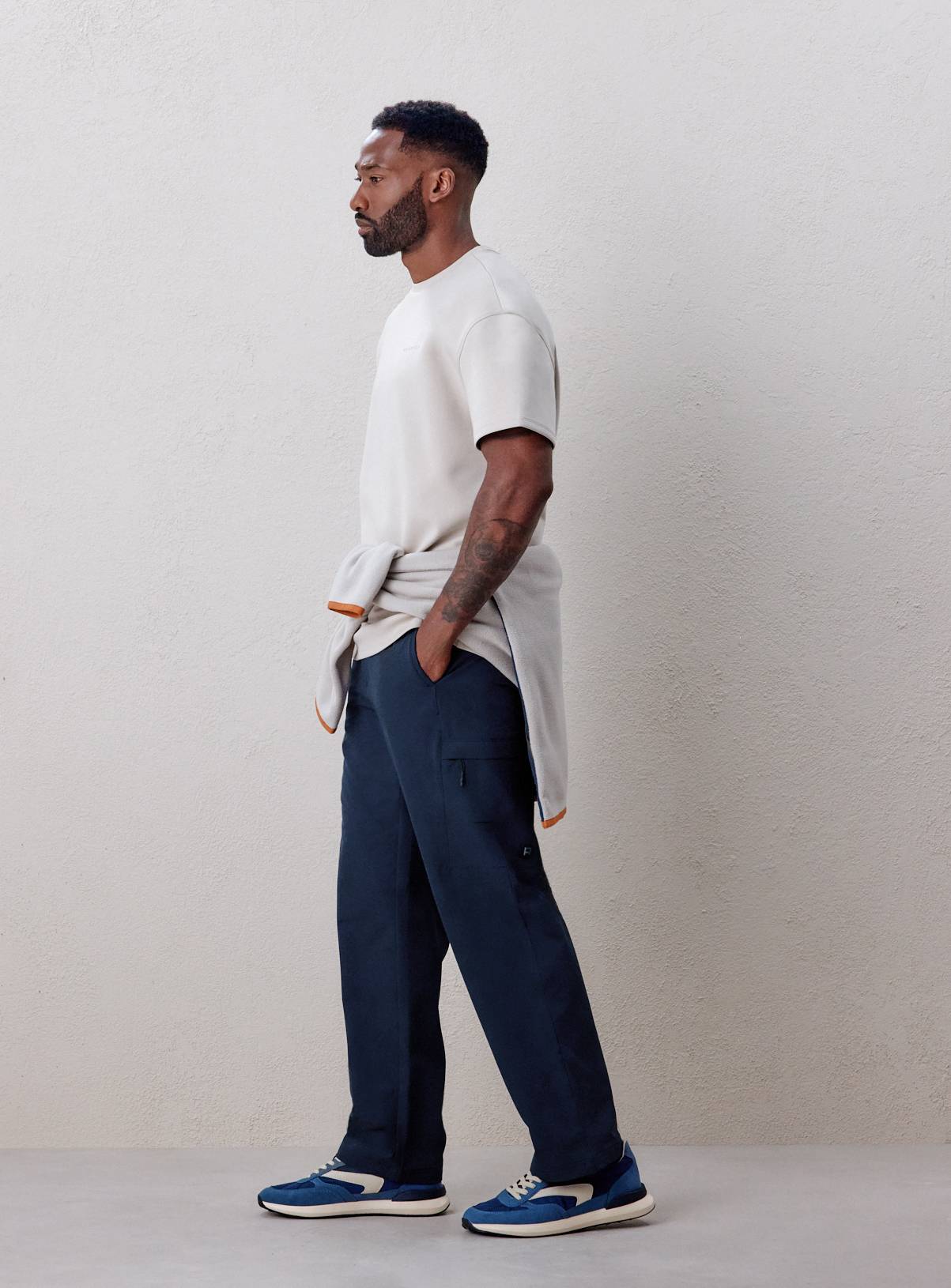 REAKTIV Navy Athleisure Tech Trousers S - Image 2