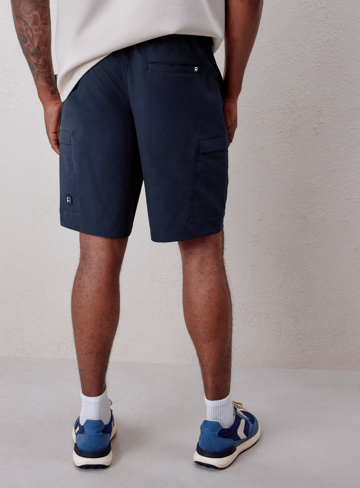 REAKTIV Navy Athleisure Tech Shorts S - Image 5 thumbnail
