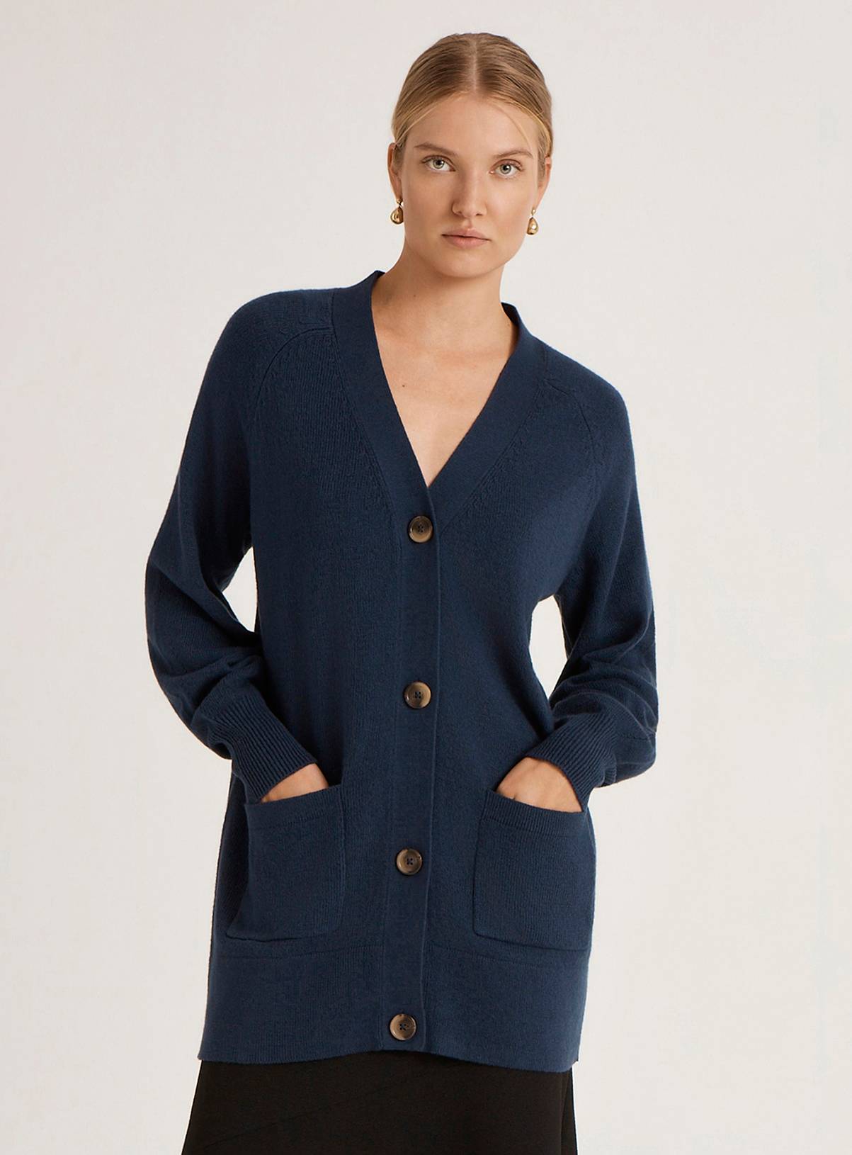 FINERY Mila Cardigan Navy 8 - Image 1