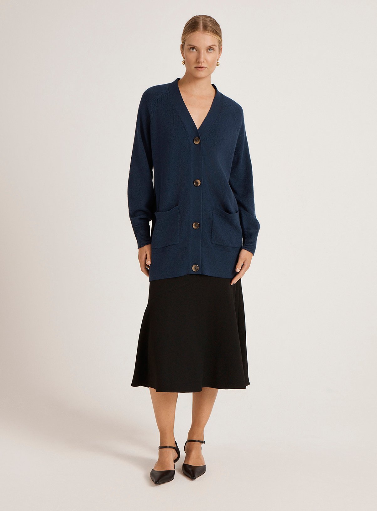 FINERY Mila Cardigan Navy 8 - Image 2 thumbnail