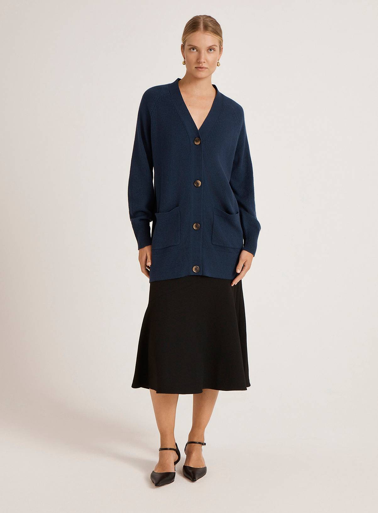 FINERY Mila Cardigan Navy 8 - Image 2