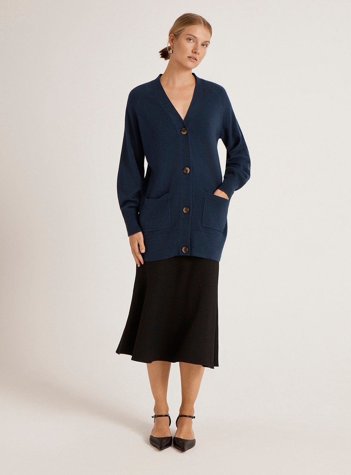 FINERY Mila Cardigan Navy 8 - Image 3 thumbnail