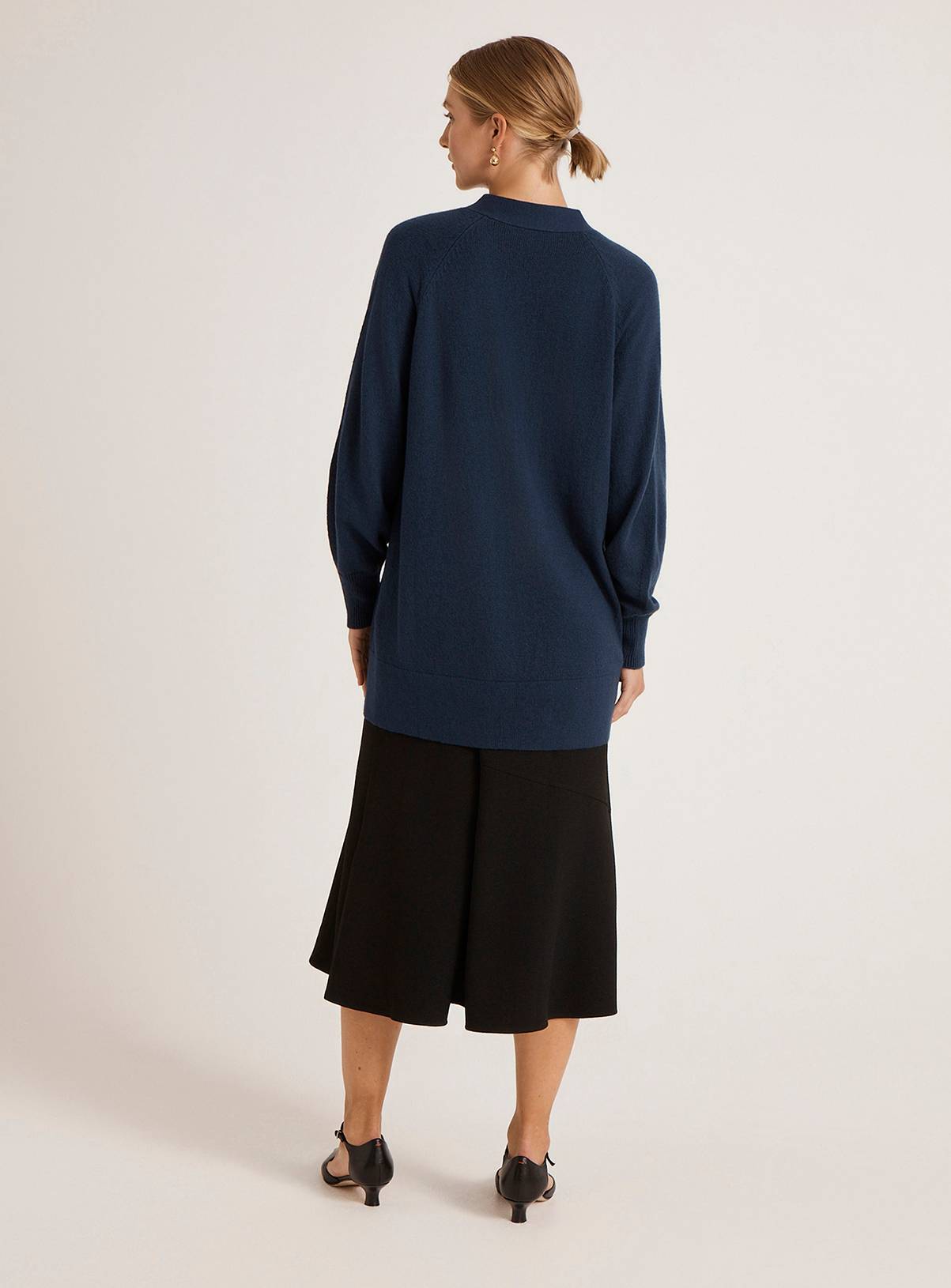FINERY Mila Cardigan Navy 8 - Image 4