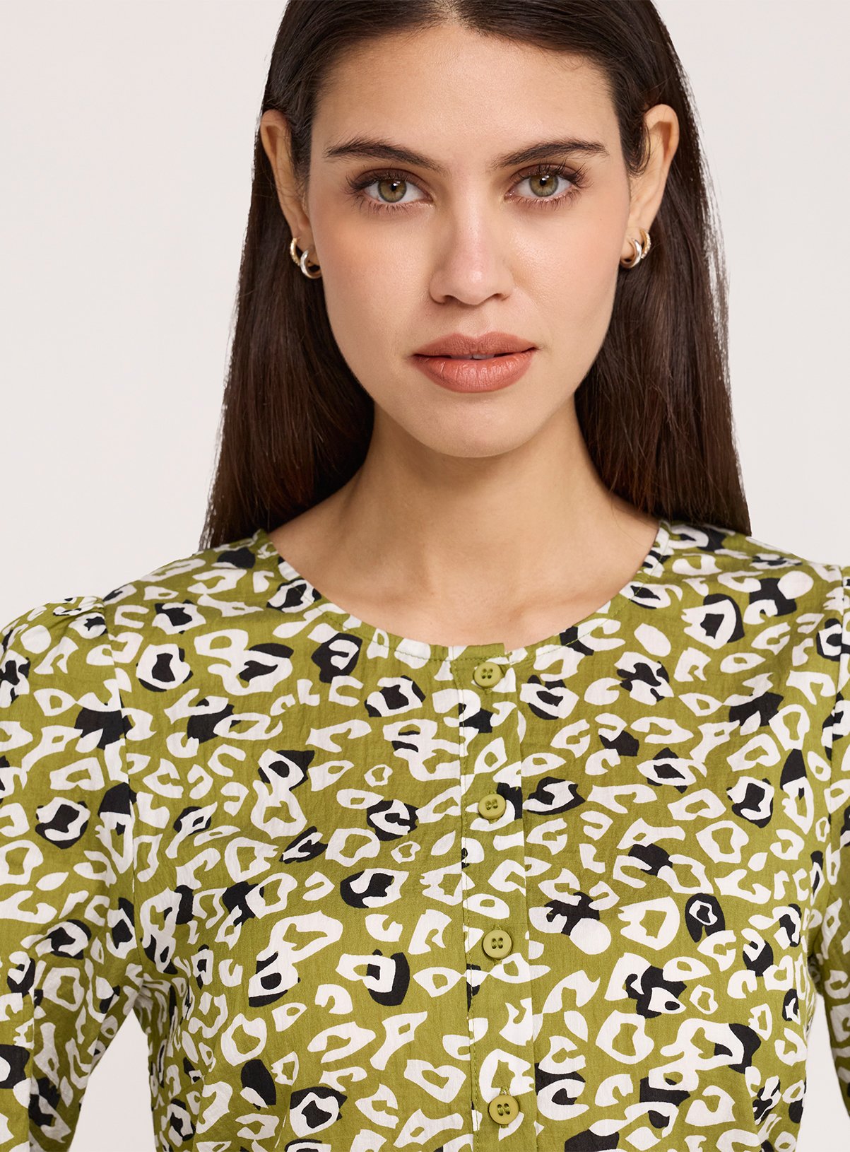 FINERY Bel Top Green Leopard 10 - Image 4 thumbnail