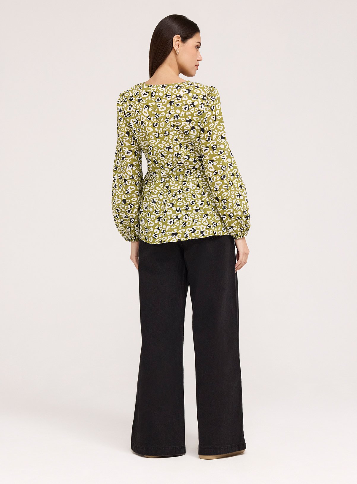 FINERY Bel Top Green Leopard 10 - Image 5 thumbnail