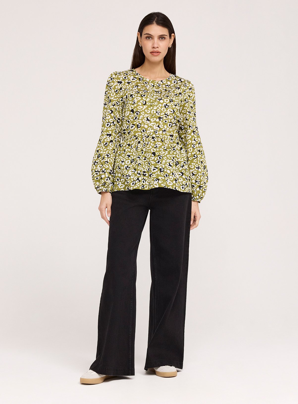 FINERY Bel Top Green Leopard 16 - Image 3 thumbnail