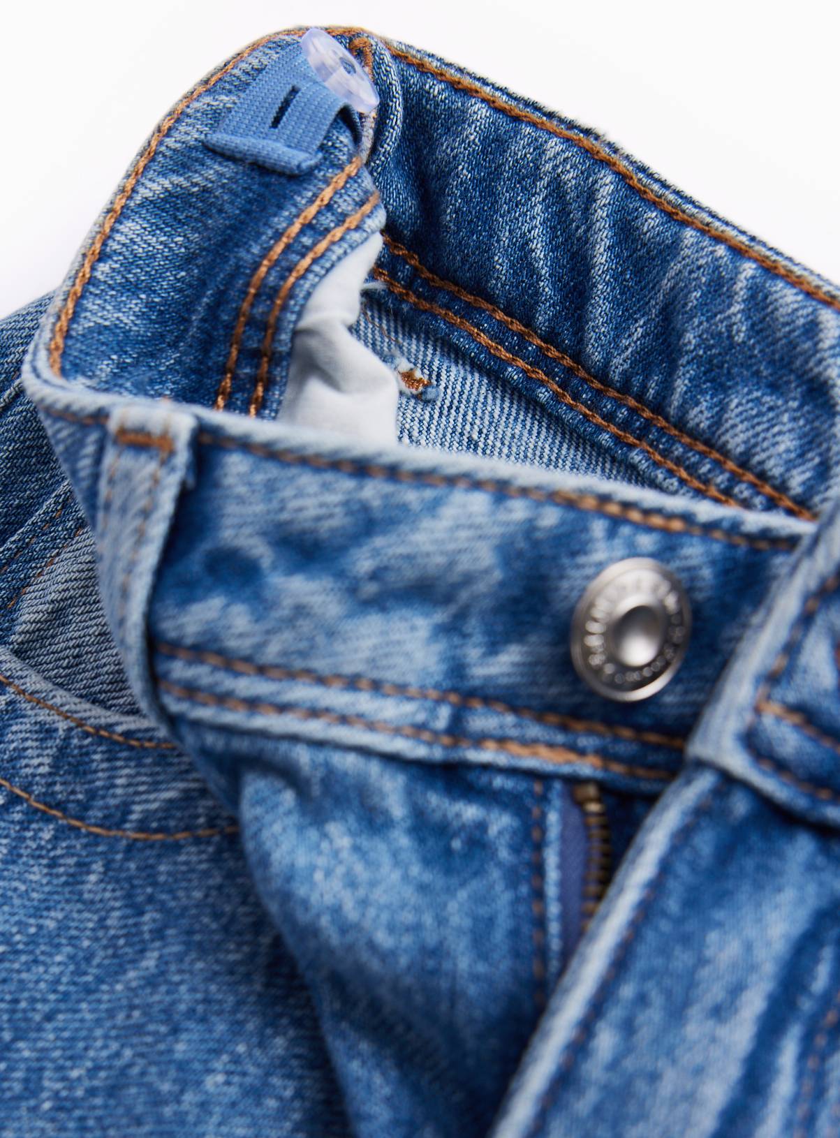 Blue Polka Dot Barrel Leg Denim Jeans 12 years - Image 2