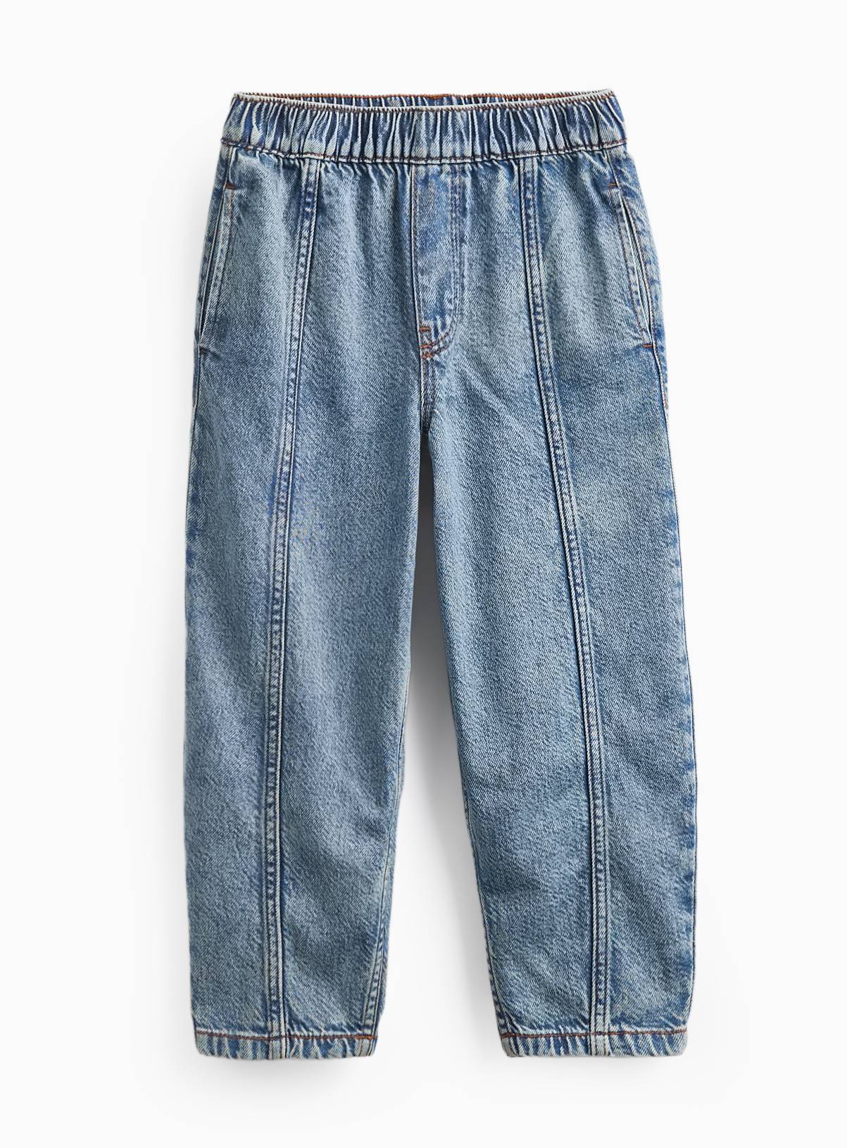 Blue Denim Barrel Leg Jeans 11 years - Image 1