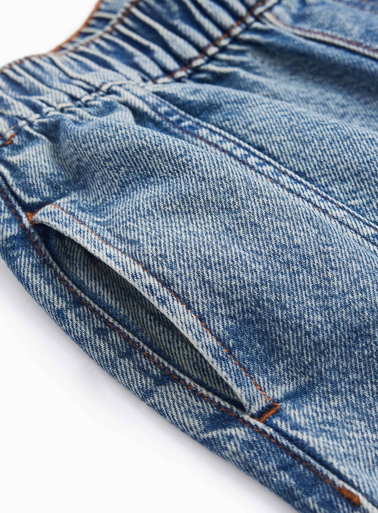 Blue Denim Barrel Leg Jeans 11 years - Image 2 thumbnail