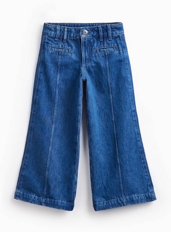 Blue Denim Wide Leg Jeans 12 years