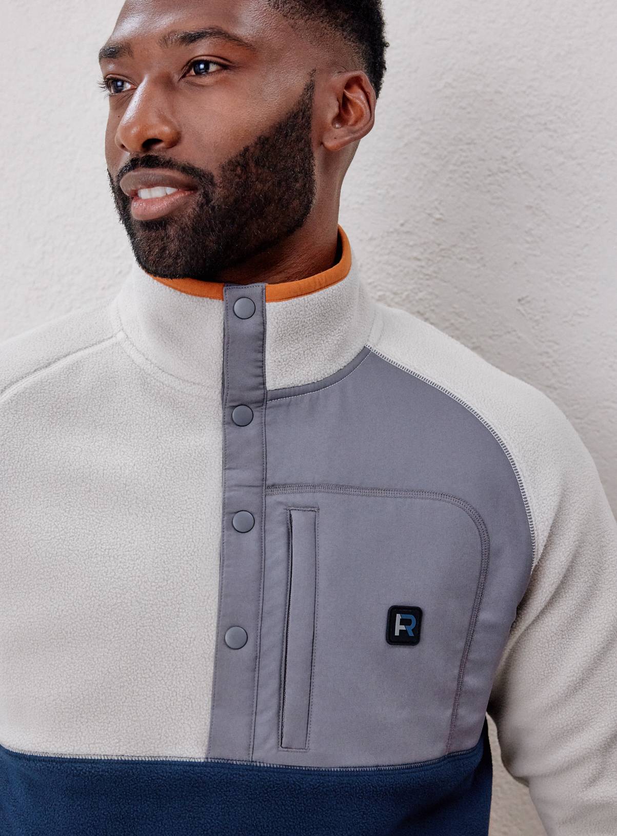 REAKTIV Cream Athleisure Colourblock Fleece M - Image 5