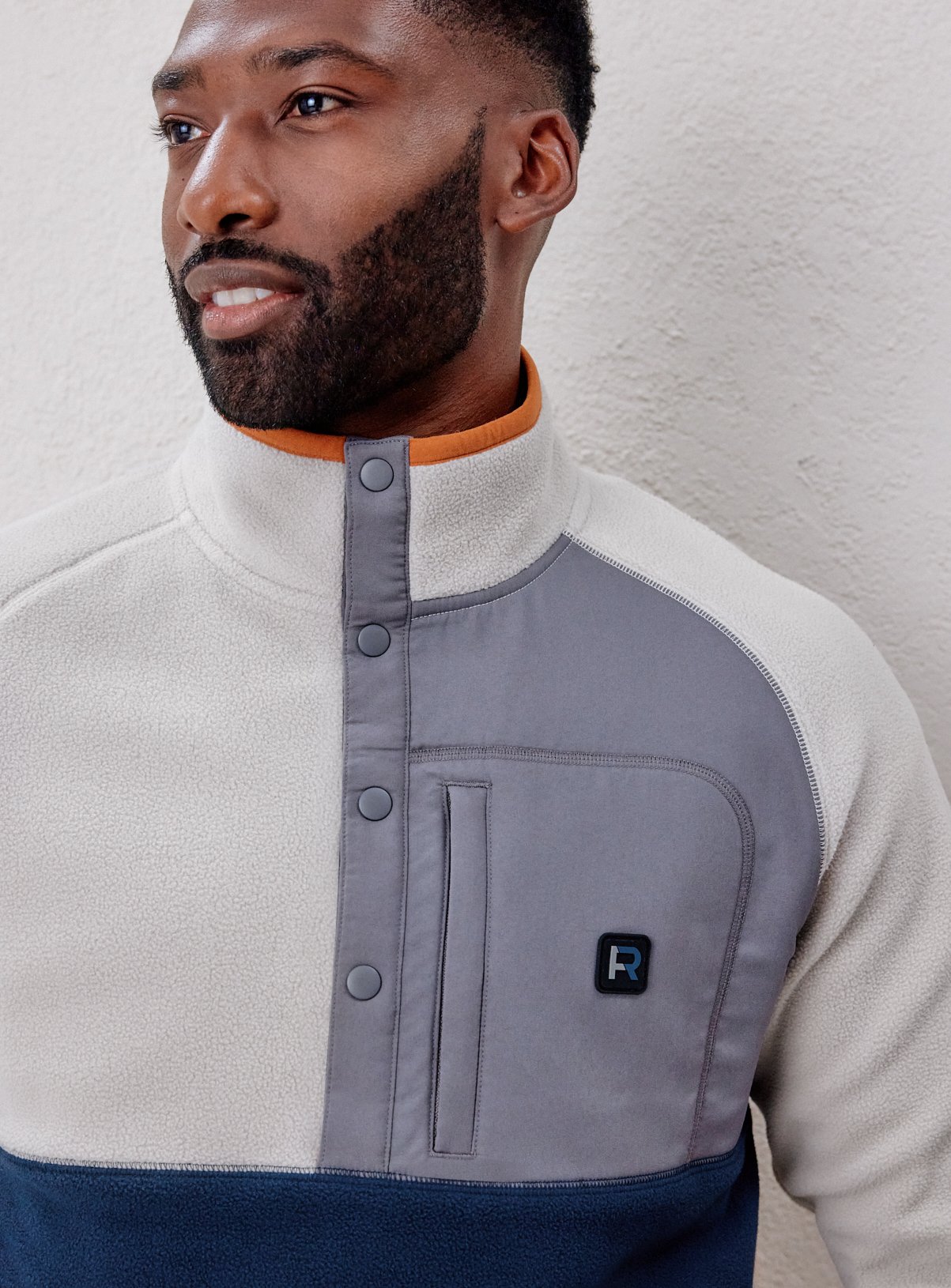 REAKTIV Cream Athleisure Colourblock Fleece XL - Image 5 thumbnail