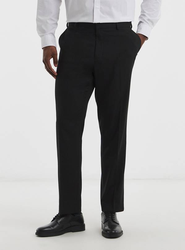 JACAMO James Regular Fit Stretch Suit Trouser Black 54R