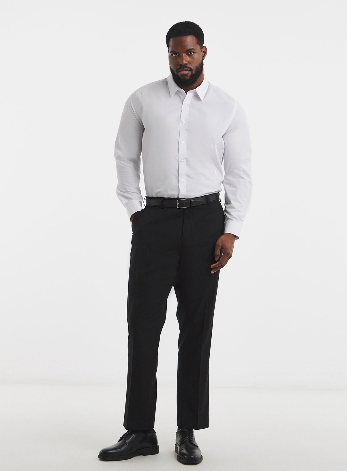 JACAMO James Regular Fit Stretch Suit Trouser Black 40R - Image 2 thumbnail