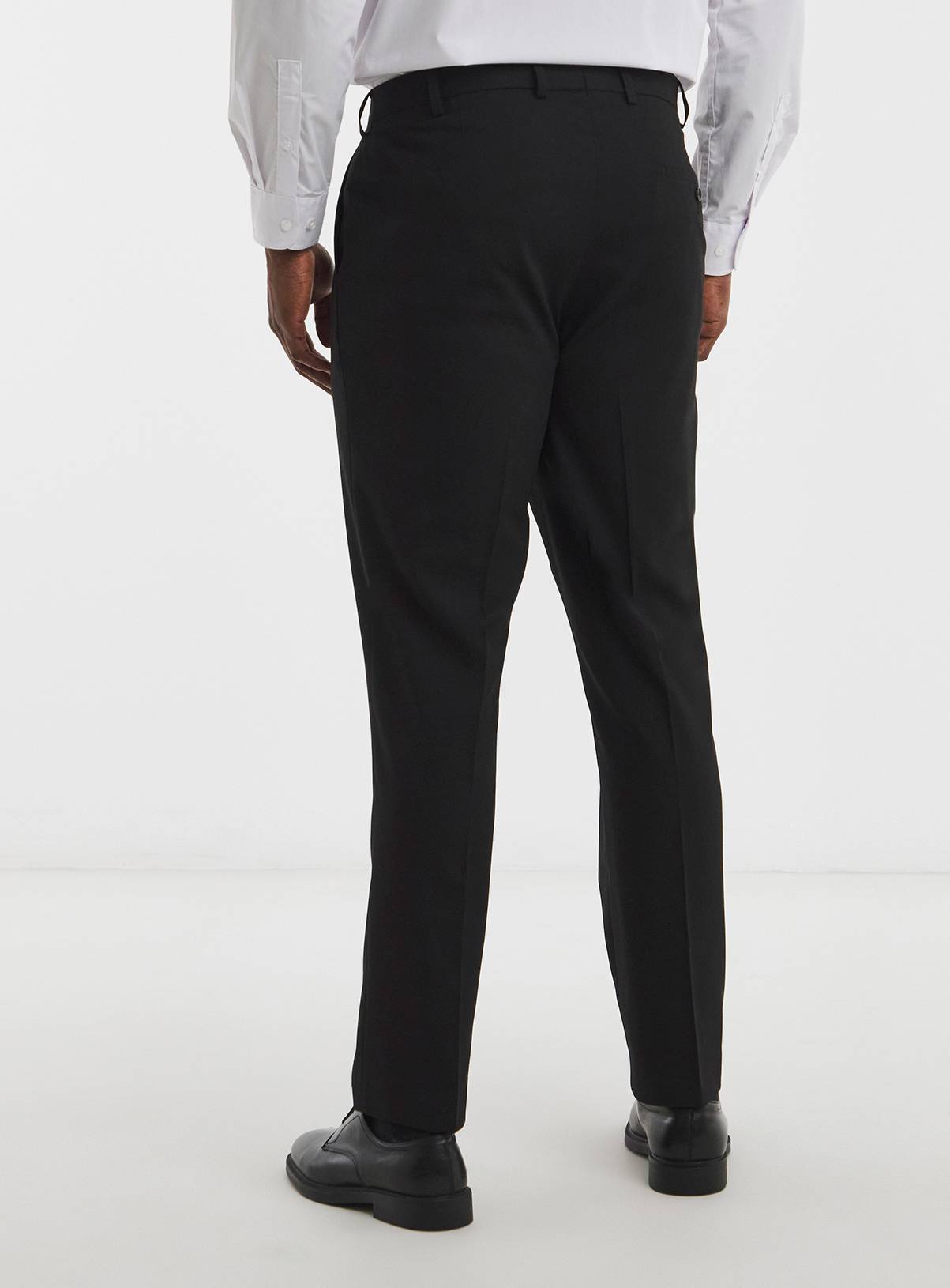 JACAMO James Regular Fit Stretch Suit Trouser Black 40R - Image 3